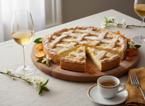 Pastiera Napoletana Rezept, neapolitanischer Osterkuchen, Ricotta Kuchen, Grano cotto Kuchen, kampanisches Dessert, Pastiera Rezept original
